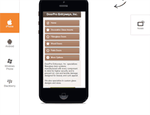 Tablet Screenshot of doorpro-entryways.com